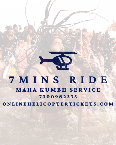 7 mins mahakumbh helicopter service