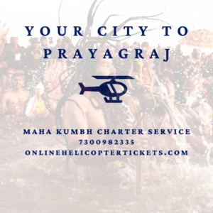 Experience the Divine Journey to Mahakumbh with Our Exclusive Charter Services The Mahakumbh is one of the most sacred and revered events in India, drawing millions of devotees from around the world. To ensure a seamless, luxurious, and spiritually enriching experience for our esteemed pilgrims, we are proud to introduce our premium charter services for Mahakumbh Snan in Prayagraj. Our services are designed to provide unparalleled convenience and comfort while helping you connect with the divine. Unmatched Charter Services for Pilgrims We have meticulously curated an all-inclusive charter service from the city of pilgrims to Prayagraj. Here’s what makes our service truly exceptional: Twin Engine Helicopter with Luxury Seating Model: Agusta-109 Helicopter Seating Capacity: 6 people Luggage Limit: Maximum weight of 430 kg Luxury Aircrafts for Extended Comfort Models: C-90 and B-200 luxury aircrafts Seating Capacity: 6 to 8 passengers Comprehensive Spiritual Assistance A dedicated Pandit will accompany you for pooja rituals and the holy dip at the sacred Yamuna riverbank, ensuring an authentic spiritual experience. Complete Travel Itinerary Our charter service ensures a smooth and well-organized journey: Departure from your city of pickup to Prayagraj Airport. Transfer from Prayagraj Airport to the Yamuna riverbank helipad via helicopter. Participation in pooja and a holy dip at the sacred riverbank. Return from the Yamuna riverbank helipad to Prayagraj Airport. Final transfer from Prayagraj Airport back to your city of pickup. Sector-Wise Charter Packages Our exclusive Mahakumbh charter packages are available from the following locations, each thoughtfully priced to deliver premium value: From To Prayagraj Package Price (Round Trip + GST) Bhopal Prayagraj ₹19,00,000 + 18% GST Jabalpur Prayagraj ₹10,00,000 + 18% GST Indore Prayagraj ₹15,00,000 + 18% GST Gwalior Prayagraj ₹11,00,000 + 18% GST Raipur Prayagraj ₹12,00,000 + 18% GST Ranchi Prayagraj ₹10,00,000 + 18% GST Patna Prayagraj ₹10,00,000 + 18% GST Jaipur Prayagraj ₹15,00,000 + 18% GST Chandigarh Prayagraj ₹15,00,000 + 18% GST Delhi Prayagraj ₹15,00,000 + 18% GST Lucknow Prayagraj ₹6,00,000 + 18% GST Varanasi Prayagraj ₹6,00,000 + 18% GST Nagpur Prayagraj ₹15,00,000 + 18% GST Chennai Prayagraj ₹25,00,000 + 18% GST Hyderabad Prayagraj ₹23,00,000 + 18% GST Trivandrum Prayagraj ₹30,00,000 + 18% GST Bangalore Prayagraj ₹25,00,000 + 18% GST Mumbai Prayagraj ₹25,00,000 + 18% GST Pune Prayagraj ₹25,00,000 + 18% GST Ahmedabad Prayagraj ₹23,00,000 + 18% GST Surat Prayagraj ₹23,00,000 + 18% GST Kolkata Prayagraj ₹15,00,000 + 18% GST Guwahati Prayagraj ₹23,00,000 + 18% GST Dehradun Prayagraj ₹15,00,000 + 18% GST Jammu Prayagraj ₹24,00,000 + 18% GST Rajkot Prayagraj ₹23,00,000 + 18% GST Puttaparthi Prayagraj ₹25,00,000 + 18% GST Why Choose Our Charter Services? Luxury and Comfort: Travel in state-of-the-art helicopters and aircraft with spacious and plush seating. Time Efficiency: Avoid the long hours of traditional travel and immerse yourself in the spiritual experience without delay. Exclusive Experience: Enjoy personalized services, including pooja assistance and a private holy dip. Safety and Reliability: Our team ensures top-notch safety standards and a hassle-free journey from start to finish. Book Your Divine Journey Today Embark on a journey of spiritual rejuvenation and luxury with our exclusive Mahakumbh charter services. Whether you are traveling from nearby cities or distant locations, we are here to make your pilgrimage to Mahakumbh a memorable and divine experience. Contact Us Now to reserve your spot and ensure a seamless, enriching journey to one of India’s most sacred events. Frequently Asked Questions (FAQ) Q: What is included in the package?A: Our package includes round-trip travel from your city to Prayagraj, helicopter transfers to the Yamuna riverbank helipad, pooja assistance with a dedicated Pandit, and a luxurious travel experience. Q: How can I book the service?A: To book your Mahakumbh charter experience, contact us at onlinehelicoptertickets@gmail.com or call us at +91-7300982335. Q: Can the package be customized?A: Yes, our team can work with you to customize the package as per your specific requirements. Q: Is the holy dip included in the package?A: Yes, the package includes arrangements for a holy dip at the sacred Yamuna riverbank, accompanied by a Pandit for pooja rituals. Q: What is the seating capacity of the helicopter and aircraft?A: The Agusta-109 helicopter seats up to 6 passengers, while the C-90/B-200 luxury aircraft accommodate 6 to 8 passengers. Q: Are there any luggage restrictions?A: Yes, the maximum luggage weight allowed is 430 kg per helicopter trip. For any additional queries, feel free to contact us!